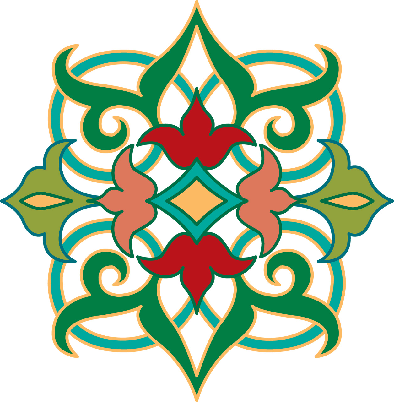 الحسينيةالمكتبة الحسينيةصفحة الفنونالزخارفالمجموعة الثانية
